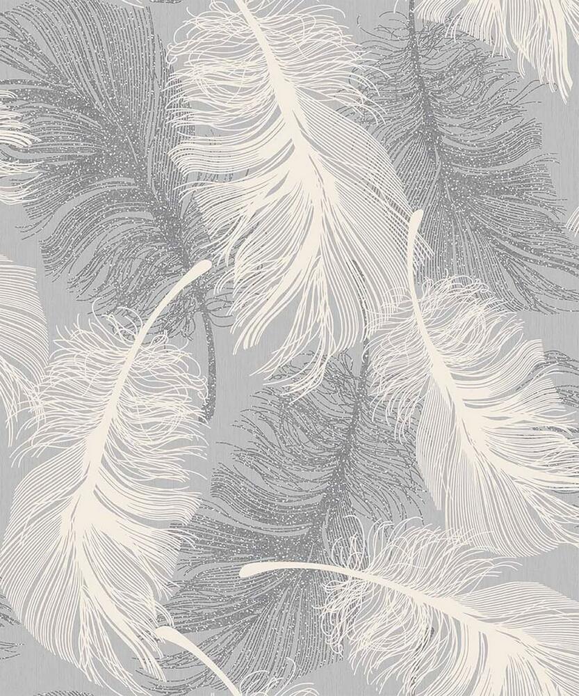 carta da parati moderna in argento,piuma,bianca,ala,pianta,materiale naturale