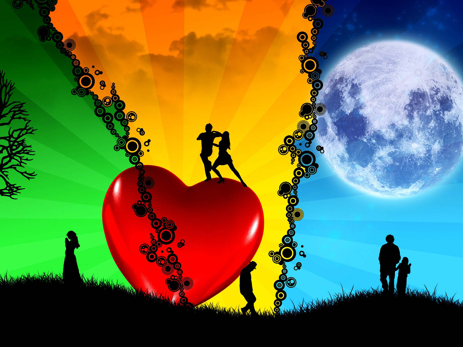 사랑의 그림의 hd 벽지,하늘,심장,사랑,발렌타인 데이,장난