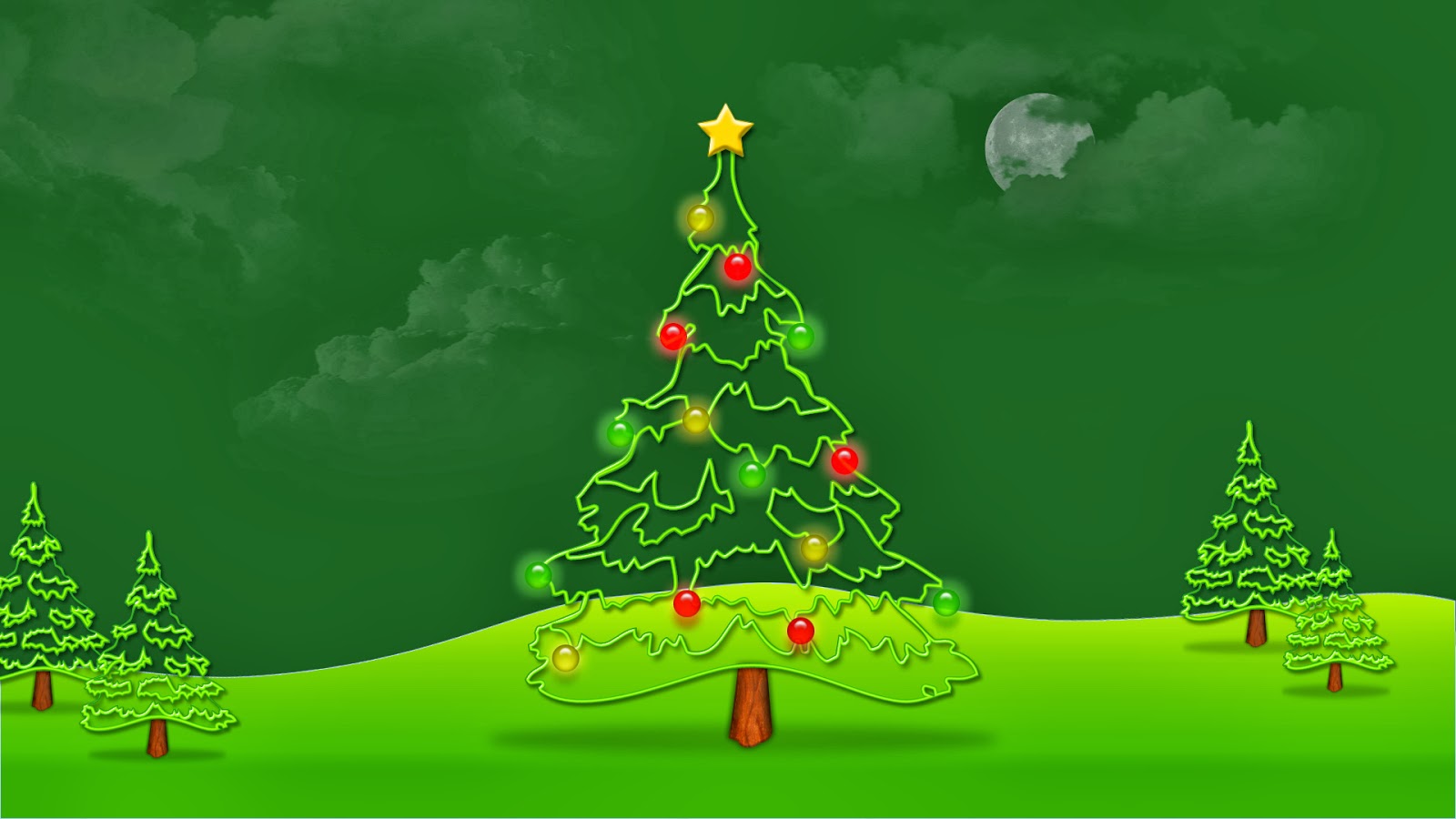 grüne weihnachtstapete