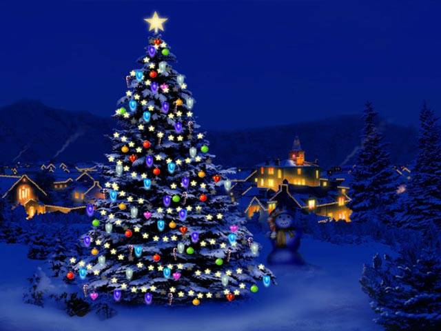 papel tapiz de navidad en movimiento,árbol de navidad,decoración navideña,navidad,árbol,azul