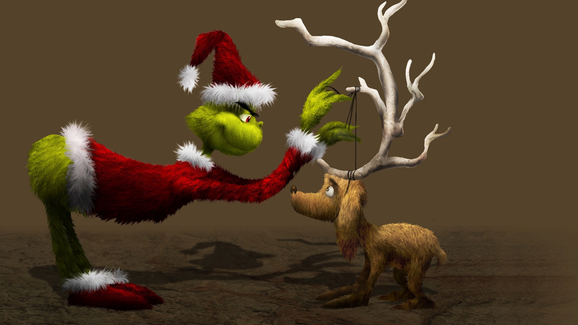 le fond d'écran grinch,arbre,animation,personnage fictif,père noël,illustration