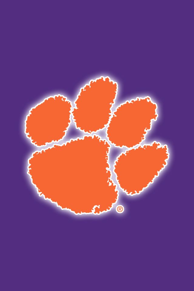 clemson iphone wallpaper,orange,paw,font,symbol,logo