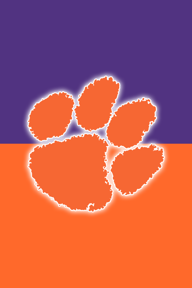 clemson fondo de pantalla para iphone,naranja,pata,fuente,símbolo,gráficos