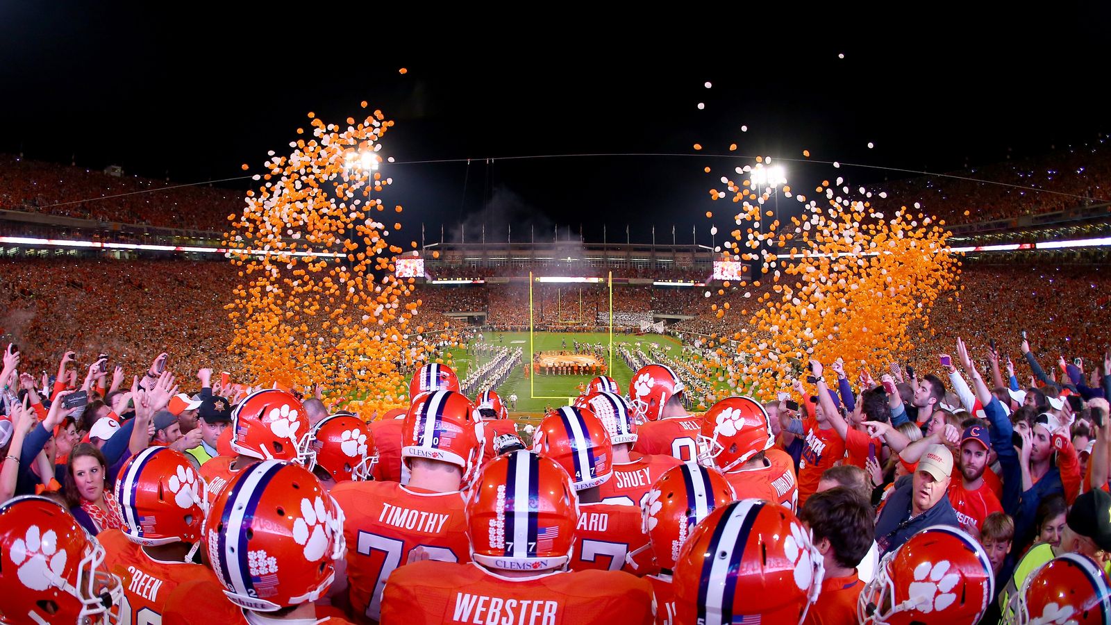 fond d'écran de football clemson,rouge,équipe,foule,stade,football américain