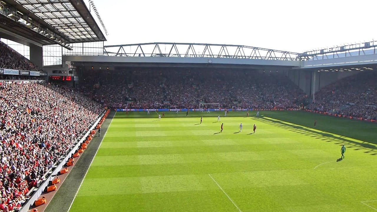 fond d'écran anfield hd,stade,stade spécifique au football,herbe,atmosphère,gazon artificiel