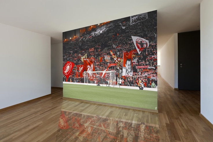 liverpool fc bedroom wallpaper,room,wall,interior design,modern art,art