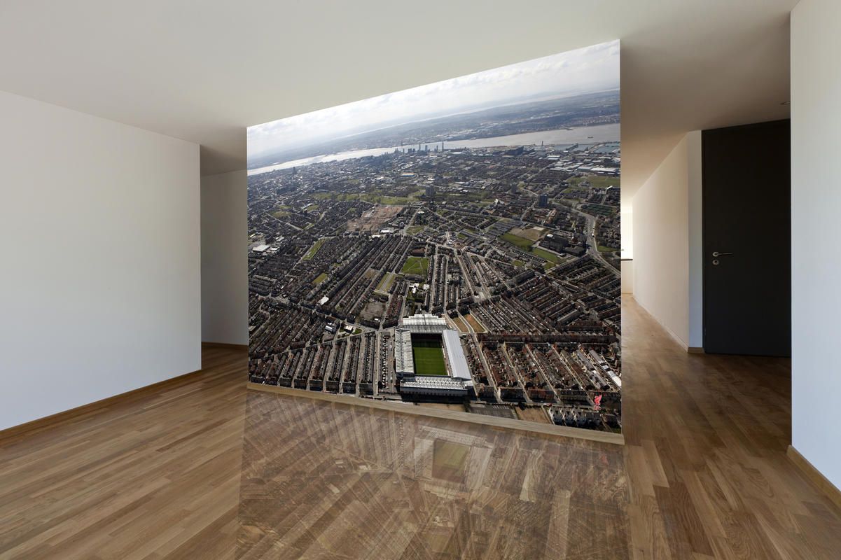 liverpool fc bedroom wallpaper,floor,wood flooring,property,room,laminate flooring