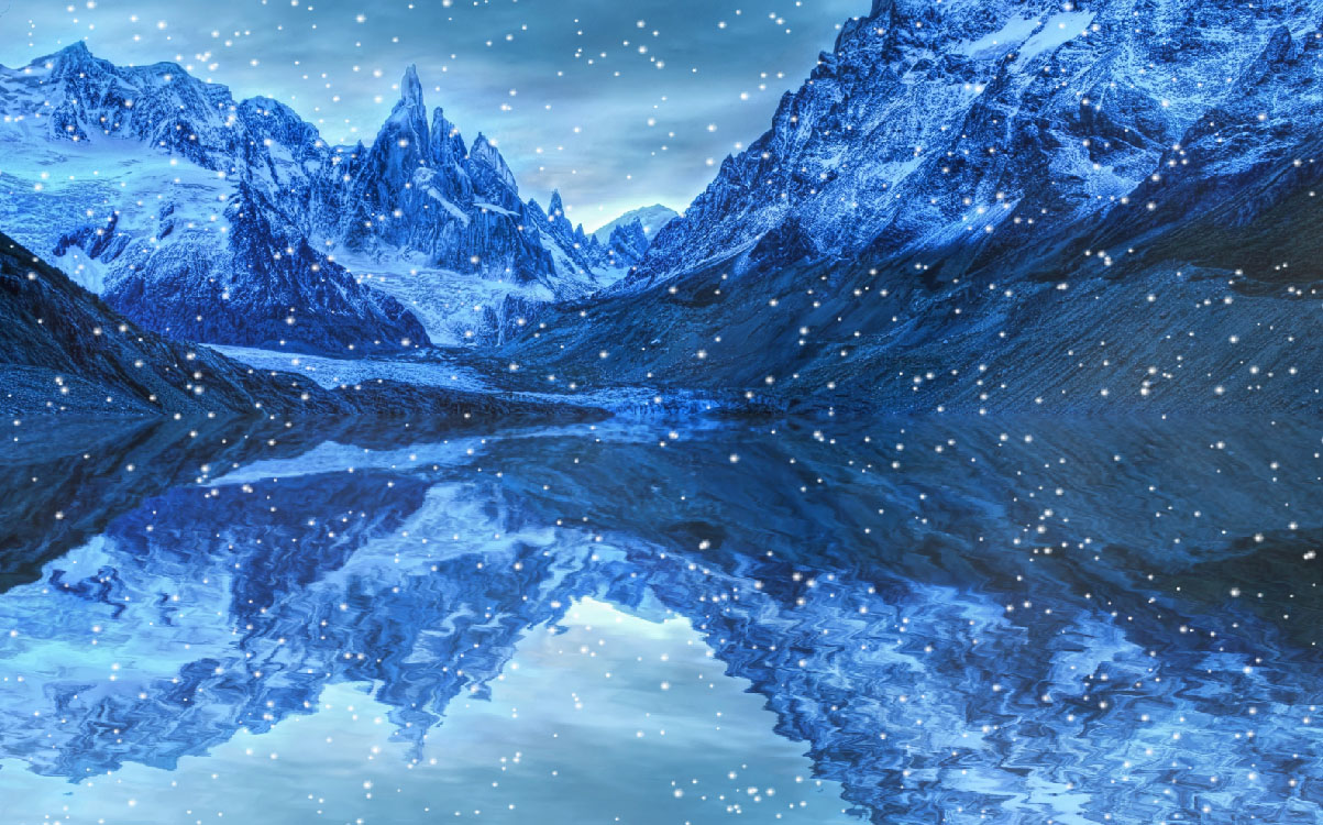 アニメーションの雪の壁紙,自然の風景,自然,山,空,山脈