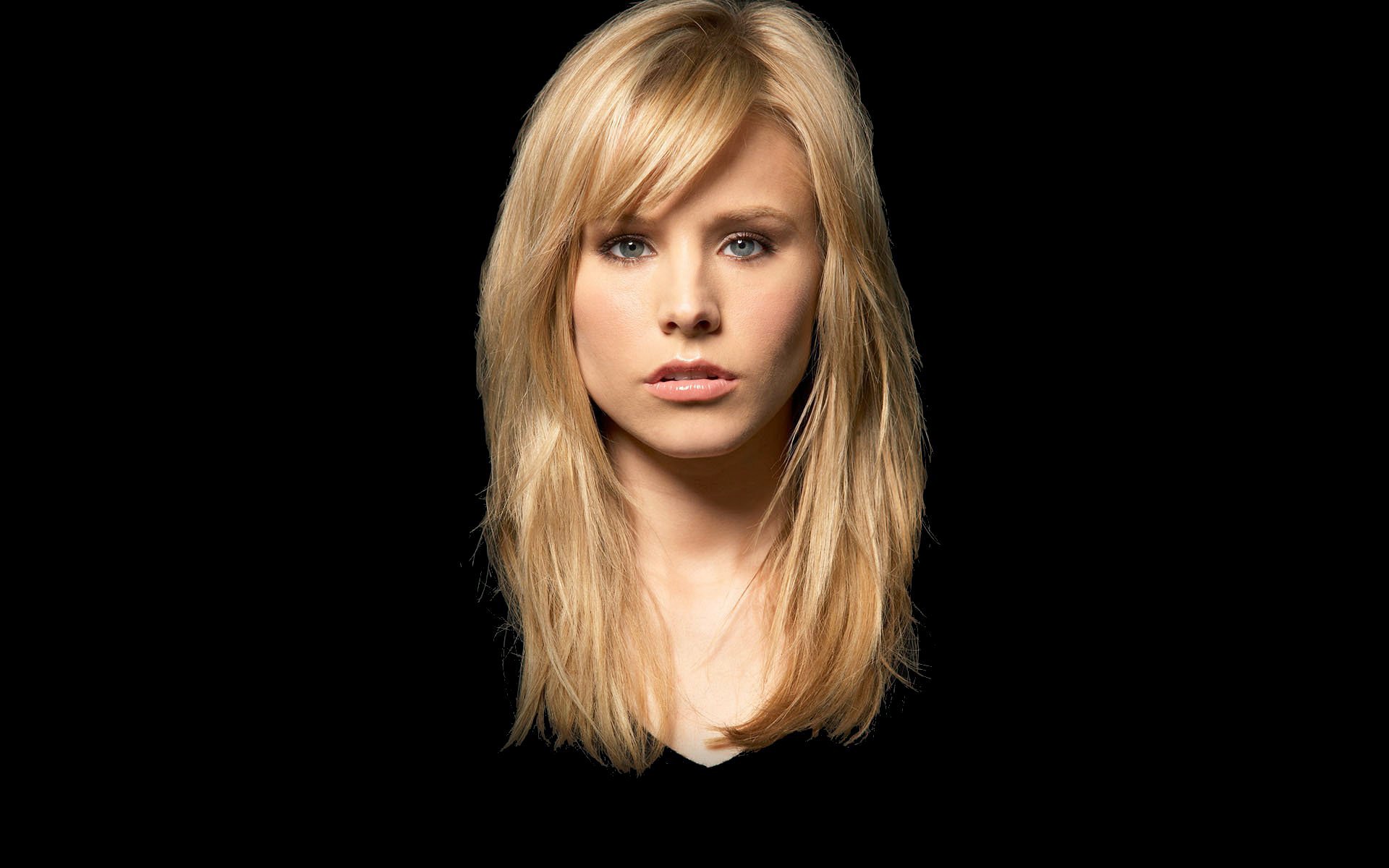 kristen bell wallpaper,hair,face,blond,hairstyle,layered hair