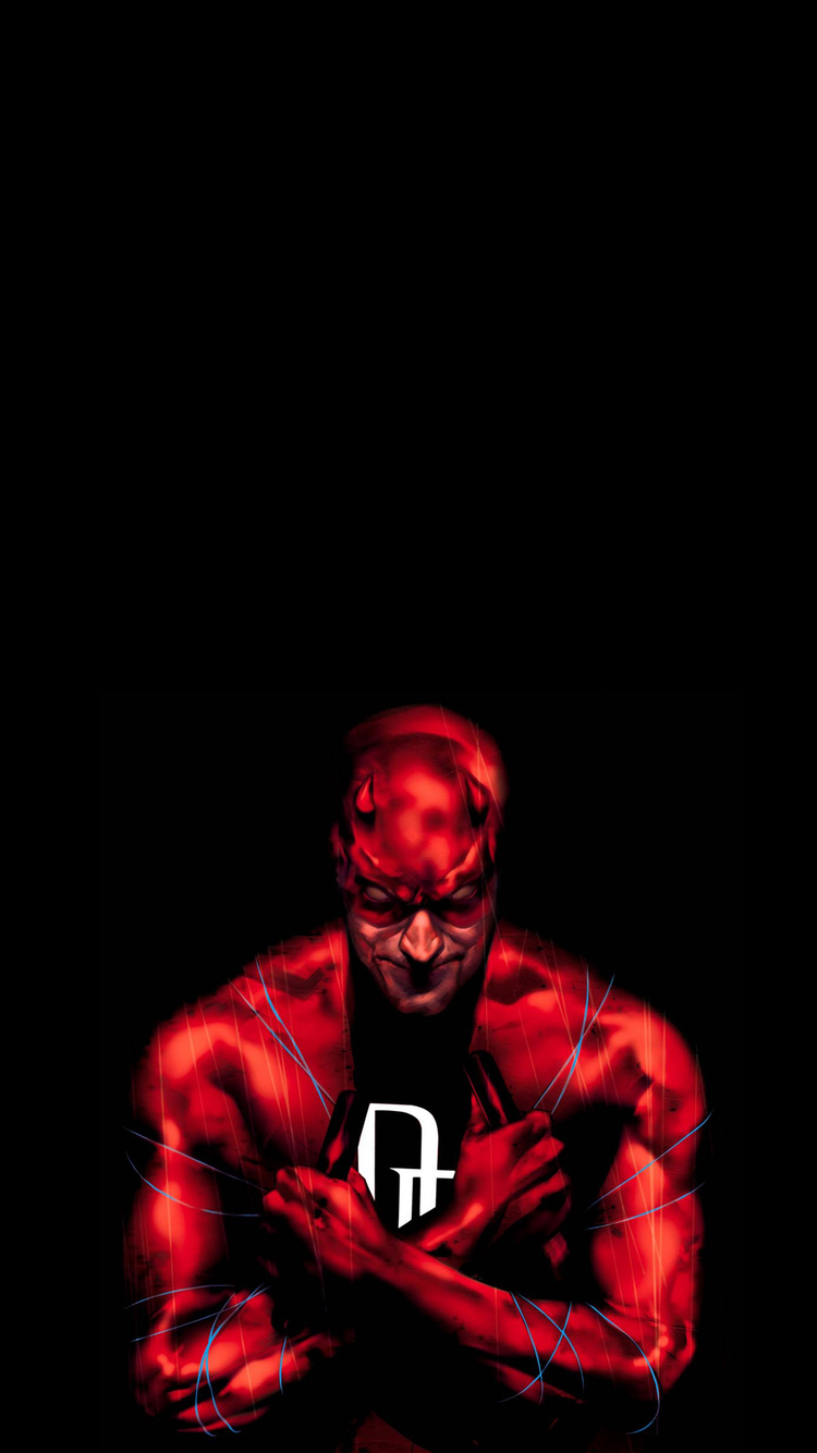daredevil iphone wallpaper,red,black,darkness,fictional character,organism
