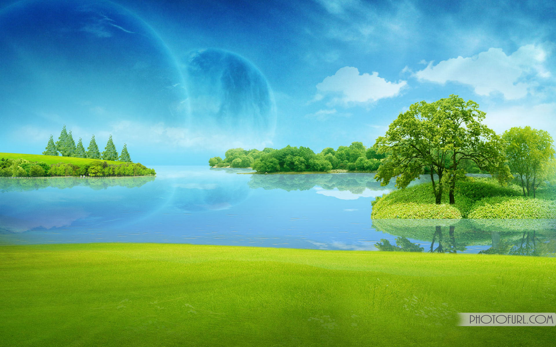 fond d'écran nokia 220,paysage naturel,la nature,ciel,vert,ressources en eau