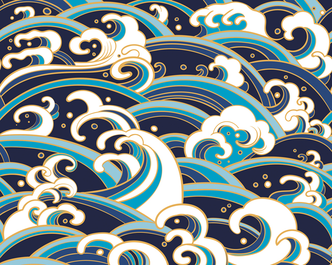 papel pintado de patrón japonés,modelo,azul,agua,turquesa,verde azulado