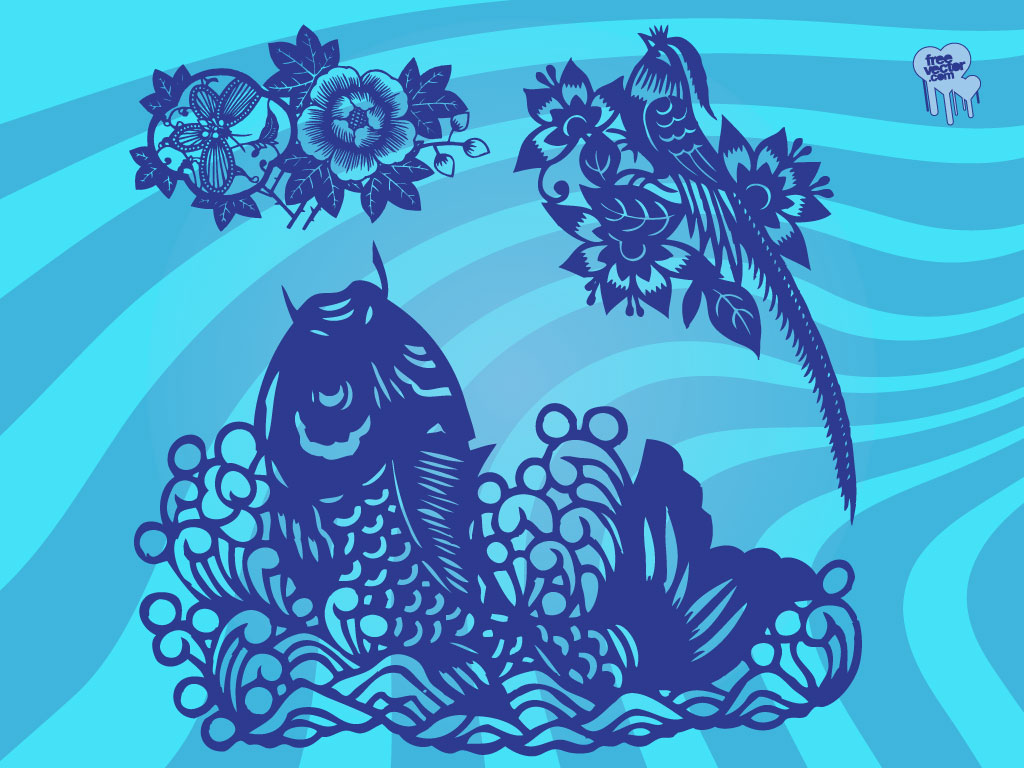 asian themed wallpaper,aqua,turquoise,illustration,pattern,organism