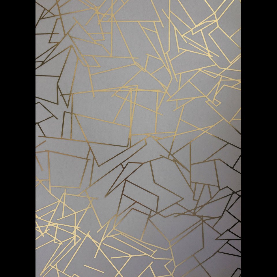 Grey Gold Wallpaper Angles Zinc Grey And Gold Wallpaper Geometric