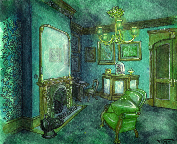 dark green wallpaper for walls,green,room,furniture,adventure game,interior design