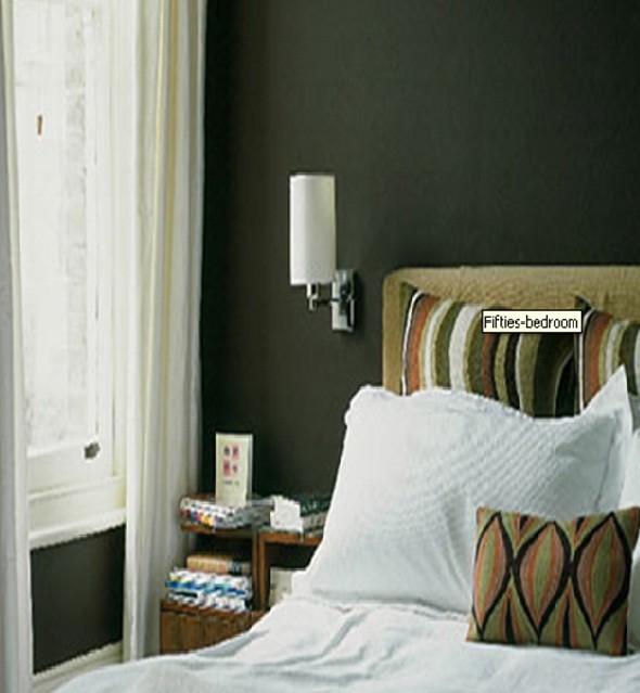 壁の濃い緑の壁紙,寝室,家具,ルーム,ベッド,壁