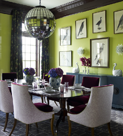 lime green wallpaper for walls,dining room,room,furniture,interior design,green