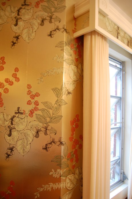 asian inspired wallpaper,wall,curtain,room,interior design,textile