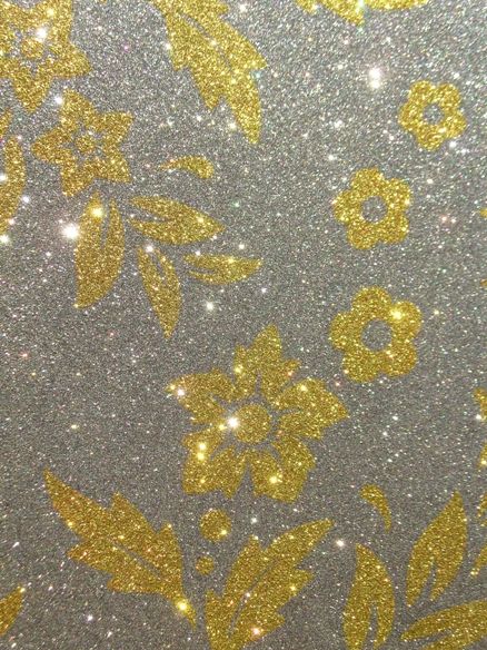 yellow and silver wallpaper,yellow,glitter,pattern,textile,embellishment