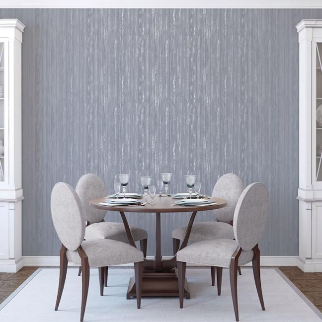 silk effect wallpaper,dining room,furniture,room,table,interior design