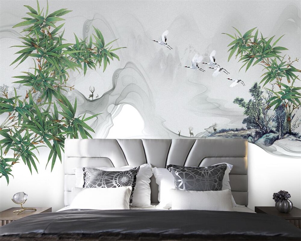 papel pintado chino para paredes,pared,habitación,árbol,sala,mueble