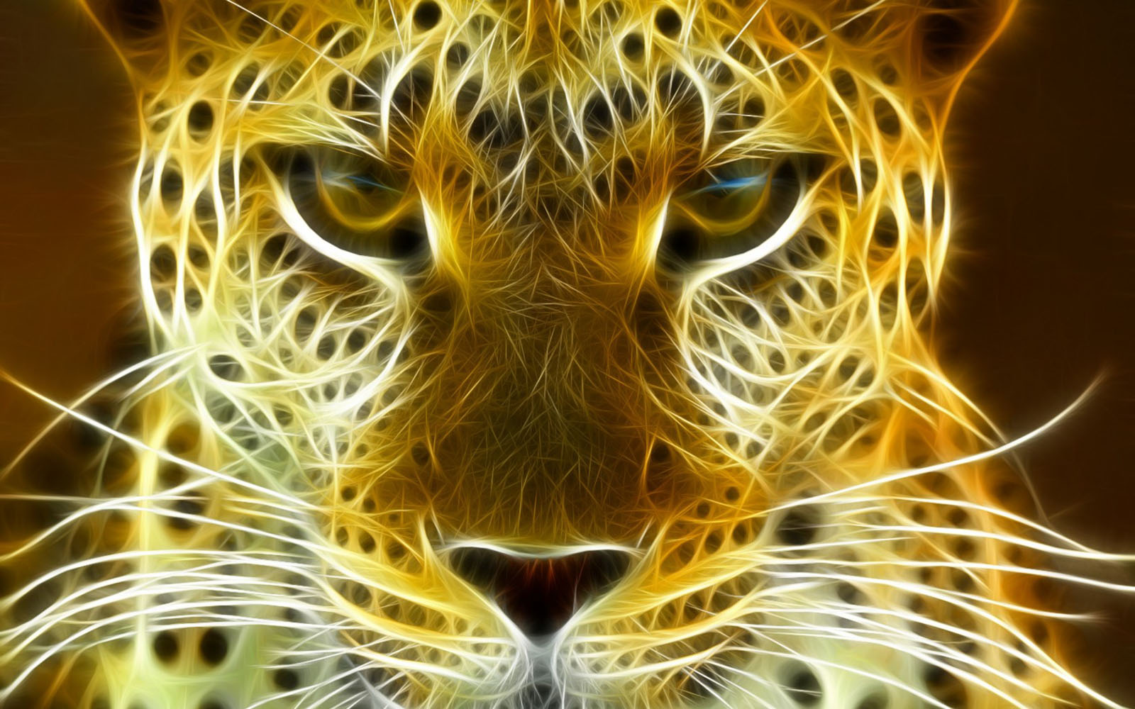 3d bewegte tapetenbilder,felidae,schnurrhaare,tierwelt,jaguar,fraktale kunst