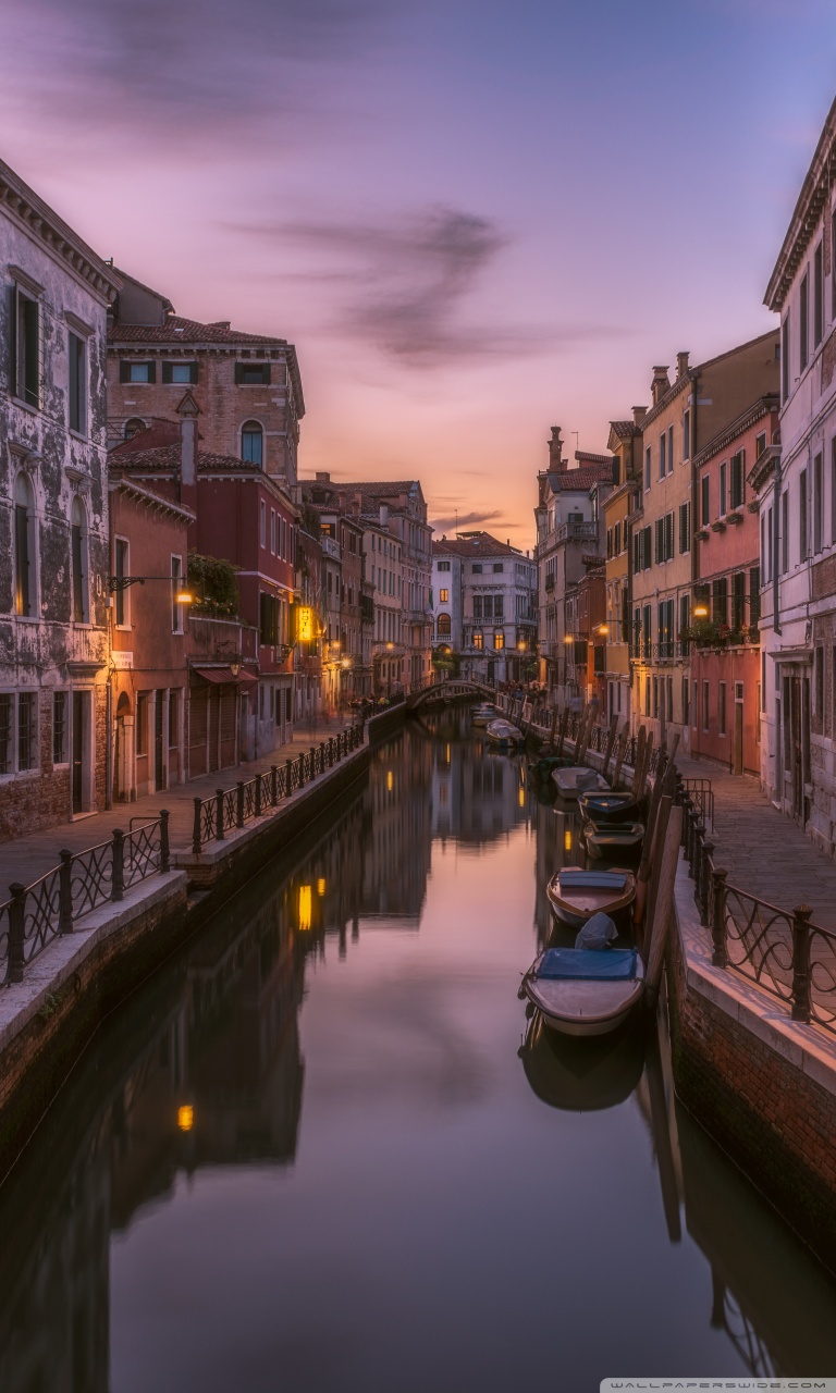carta da parati venecia,canale,corso d'acqua,corpo d'acqua,cielo,cittadina