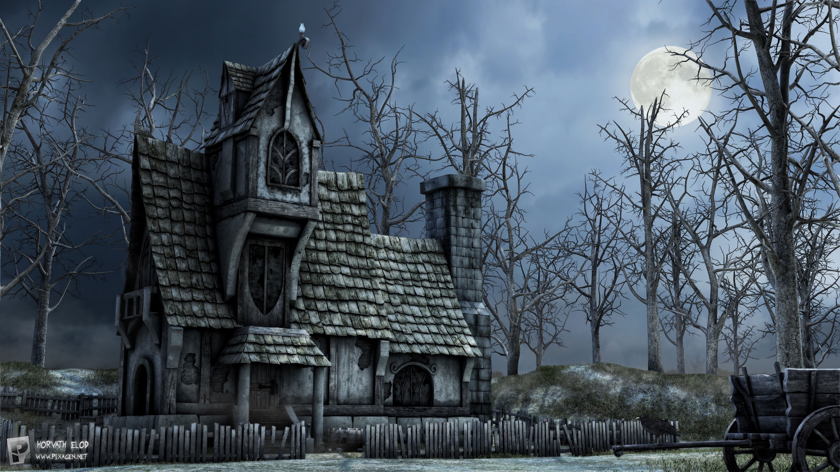 my house wallpaper,sky,architecture,atmosphere,adventure game,building