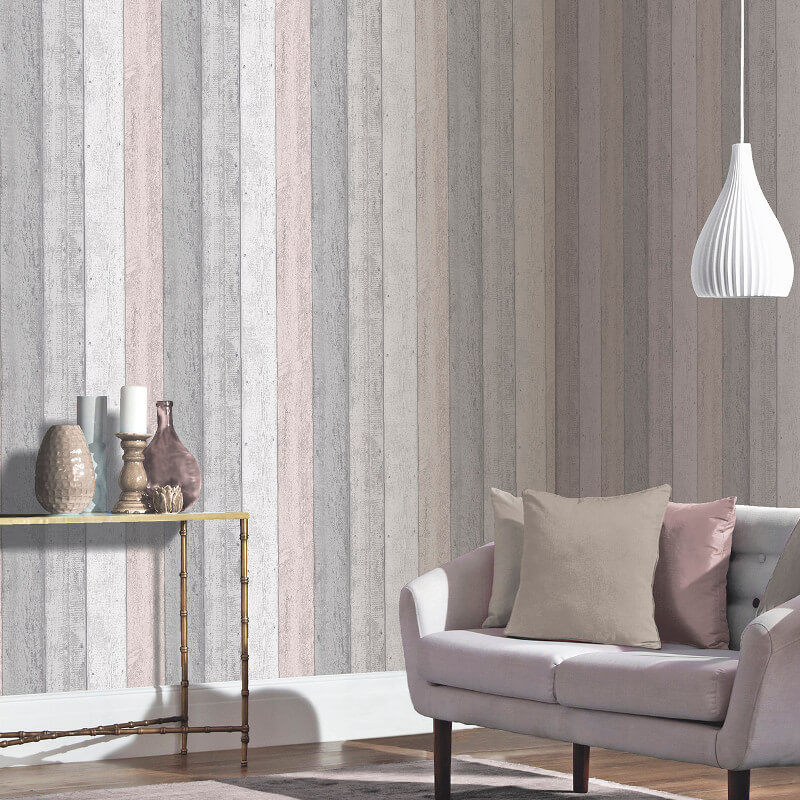 pink and grey bedroom wallpaper,interior design,wall,wallpaper,floor,curtain