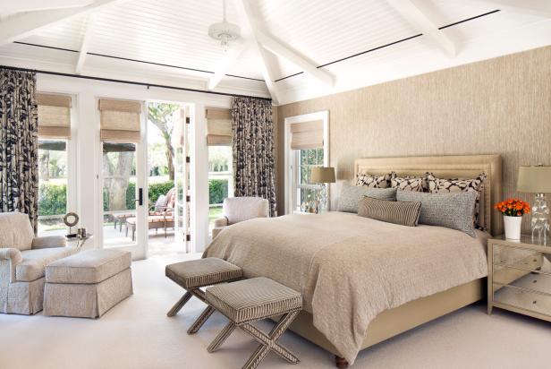 beige wallpaper bedroom,bedroom,furniture,room,property,interior design