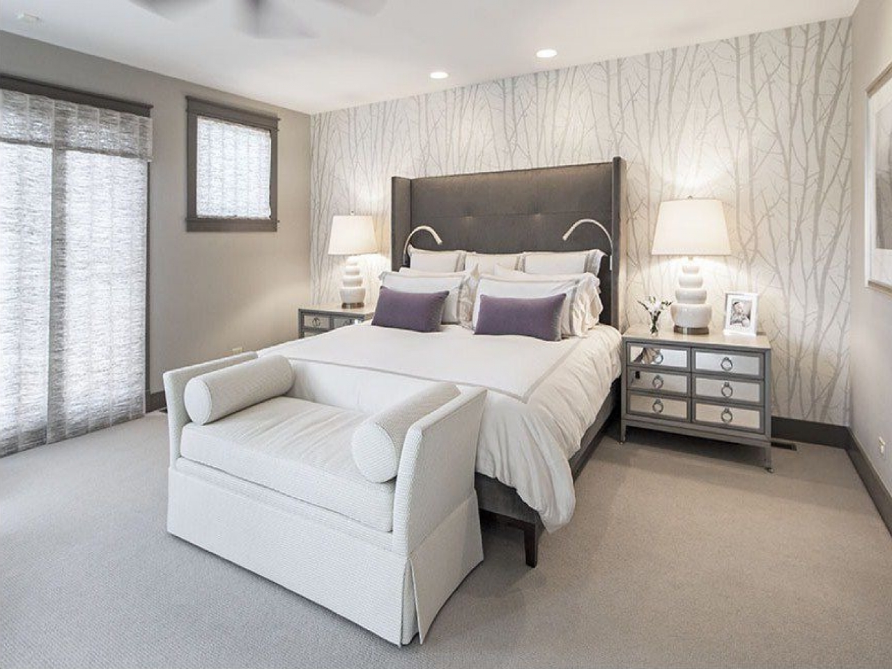 beige wallpaper bedroom,bedroom,furniture,bed,room,property