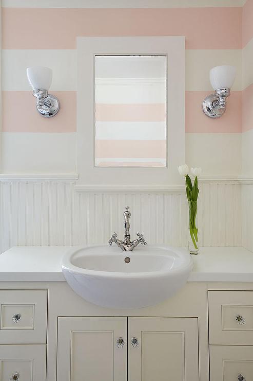 striped wallpaper for bathrooms,bathroom,tap,sink,bathroom cabinet,room