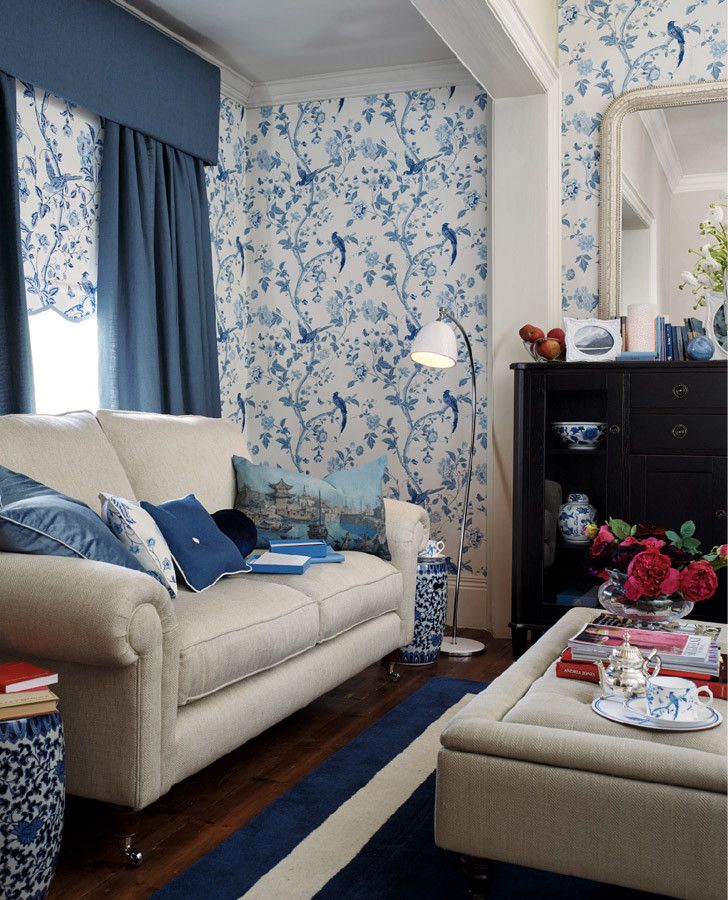 papier peint salon bleu,salon,chambre,meubles,design d'intérieur,propriété