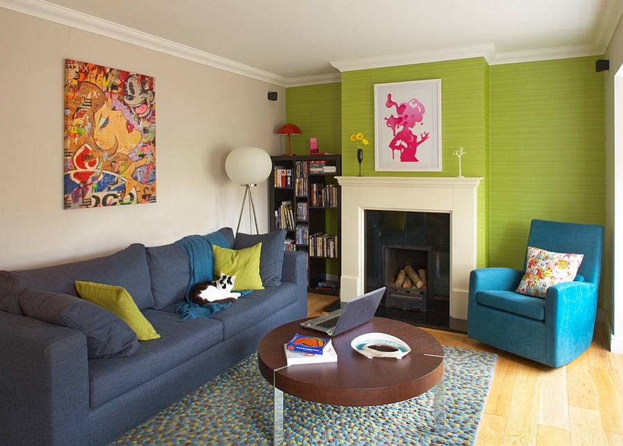 green wallpaper living room,living room,room,furniture,interior design,property