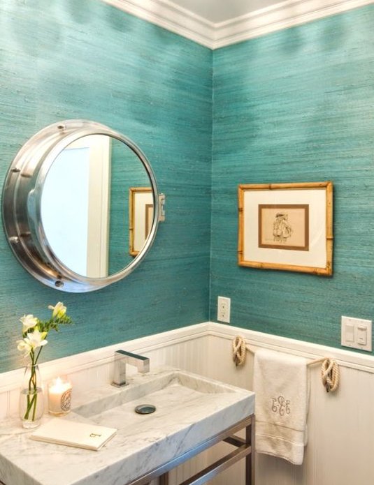 papel pintado texturizado para baño,baño,habitación,turquesa,azul,loseta