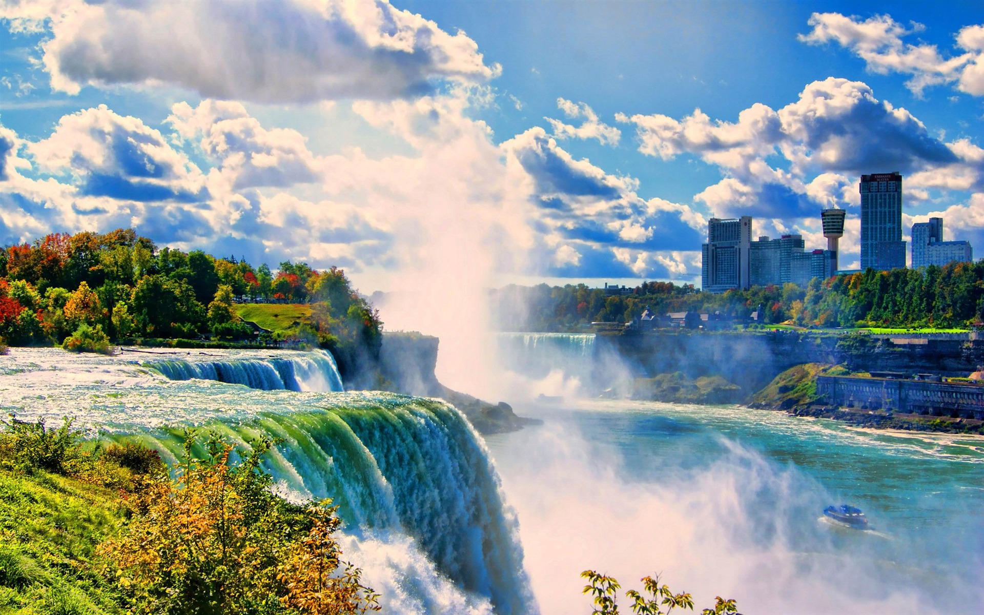 Fondo de pantalla de las cataratas del ni gara paisaje natural cuerpo