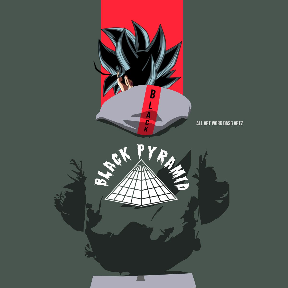 black pyramid wallpaper,graphic design,illustration,animation,poster,fictional character