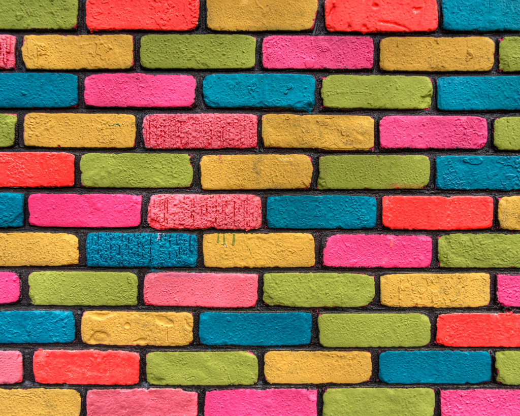 Coloured Brick Wallpaper WallpaperUse