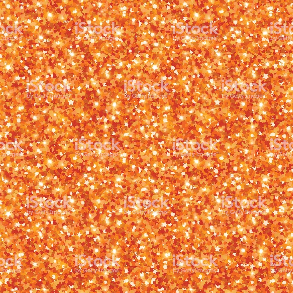 Orange Glitter Texture, Seamless Sequins Pattern Orange Glitter