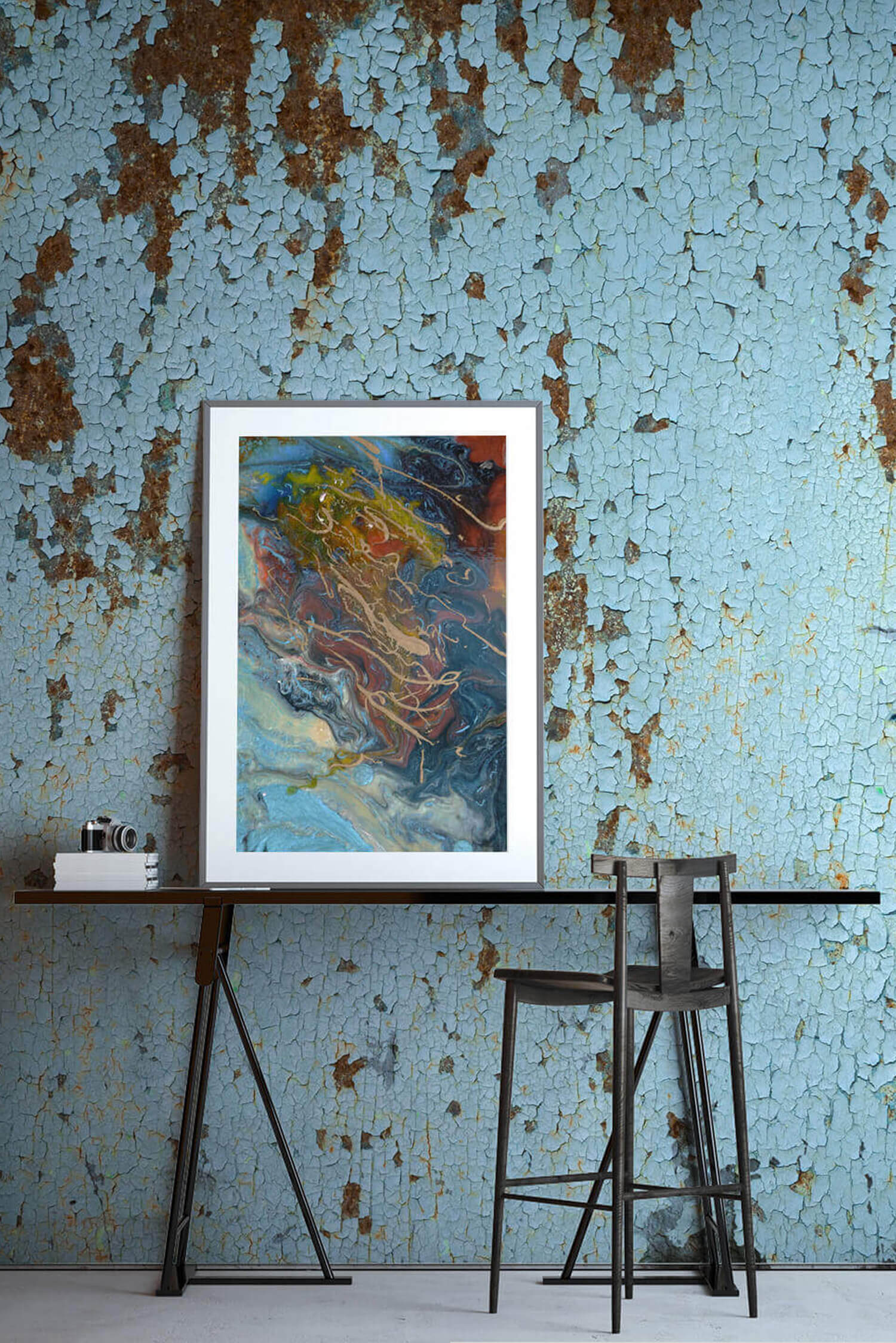 papier peint brique de couleur,mur,table,la peinture,meubles,art