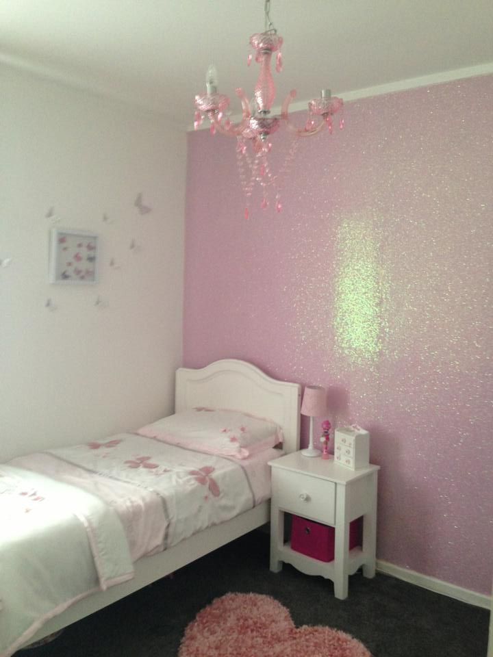 glitzertapete für mädchen,zimmer,schlafzimmer,möbel,wand,bett