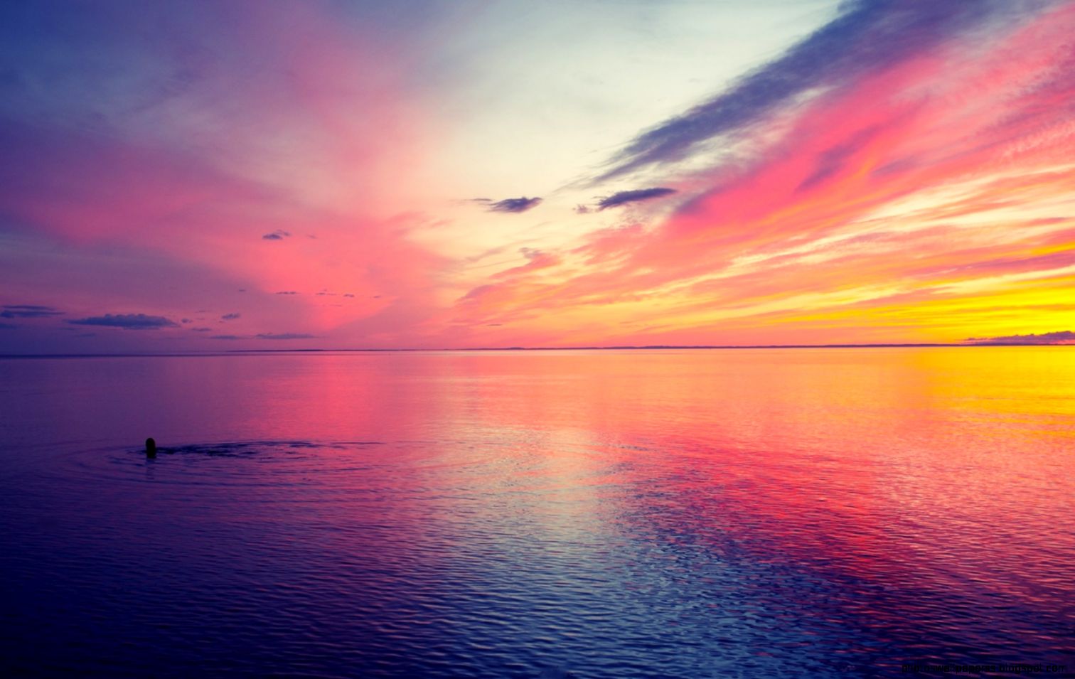 beautiful mac wallpapers,sky,horizon,afterglow,nature,sunset