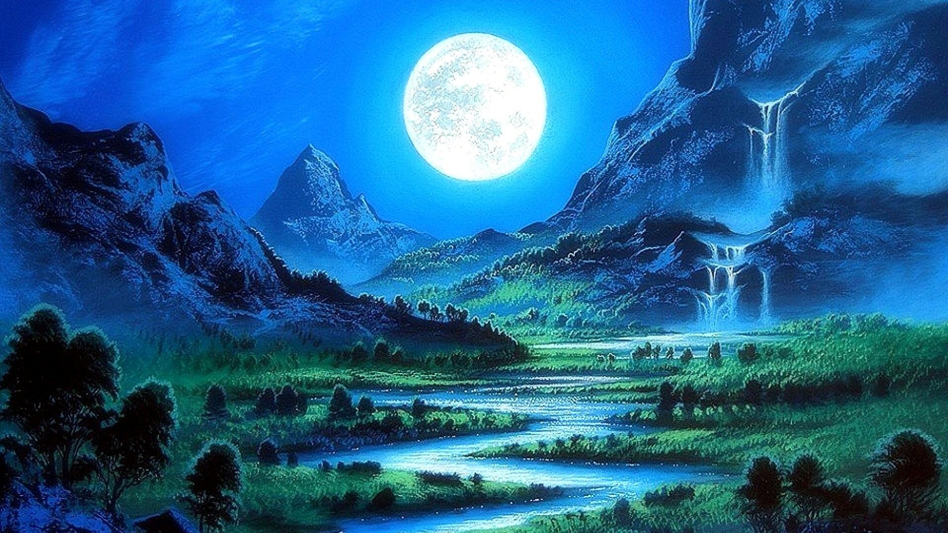 schöne farbtapete,natur,natürliche landschaft,mond,himmel,mondlicht