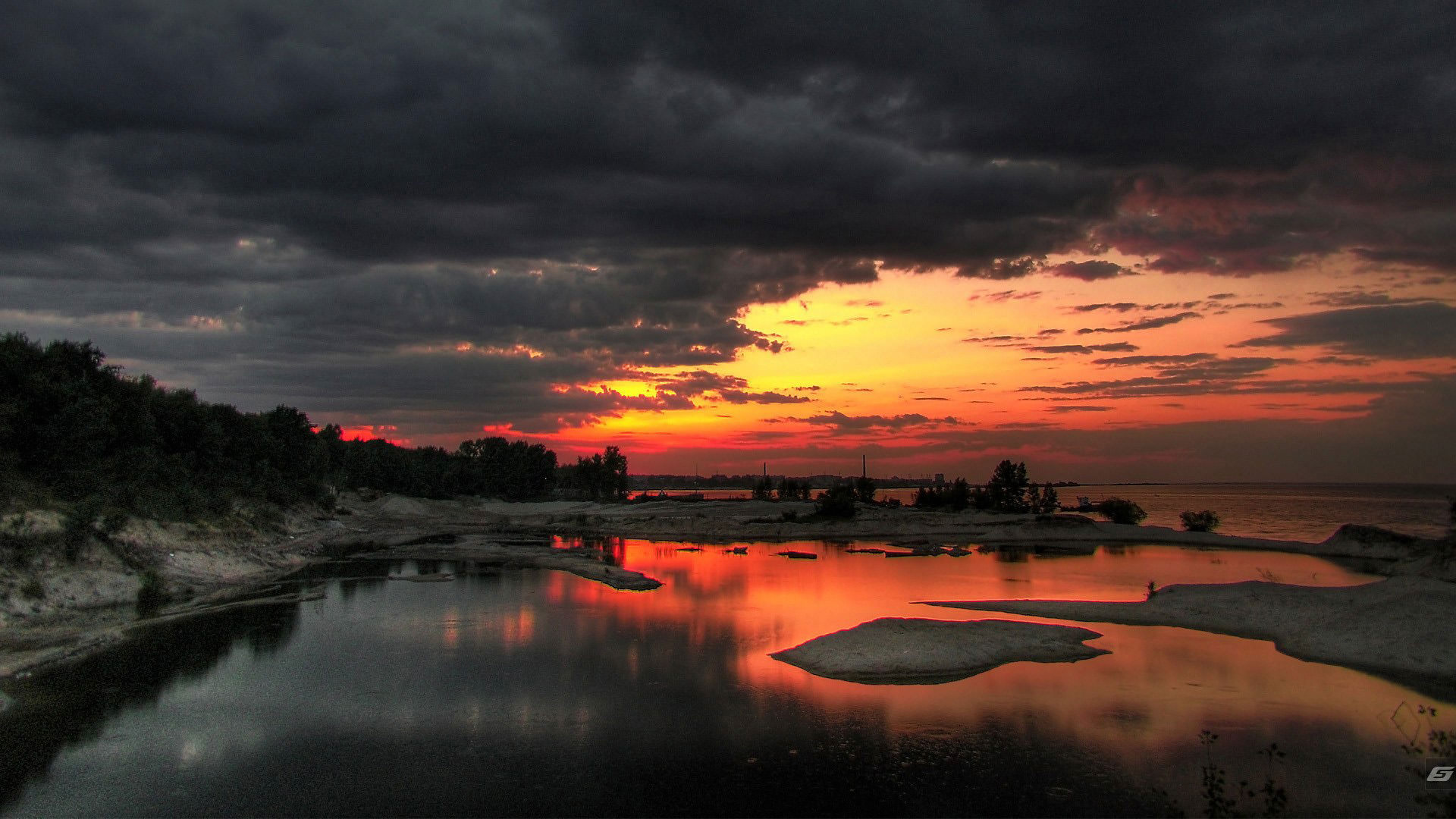 best desktop wallpapers ever,sky,body of water,nature,reflection,afterglow