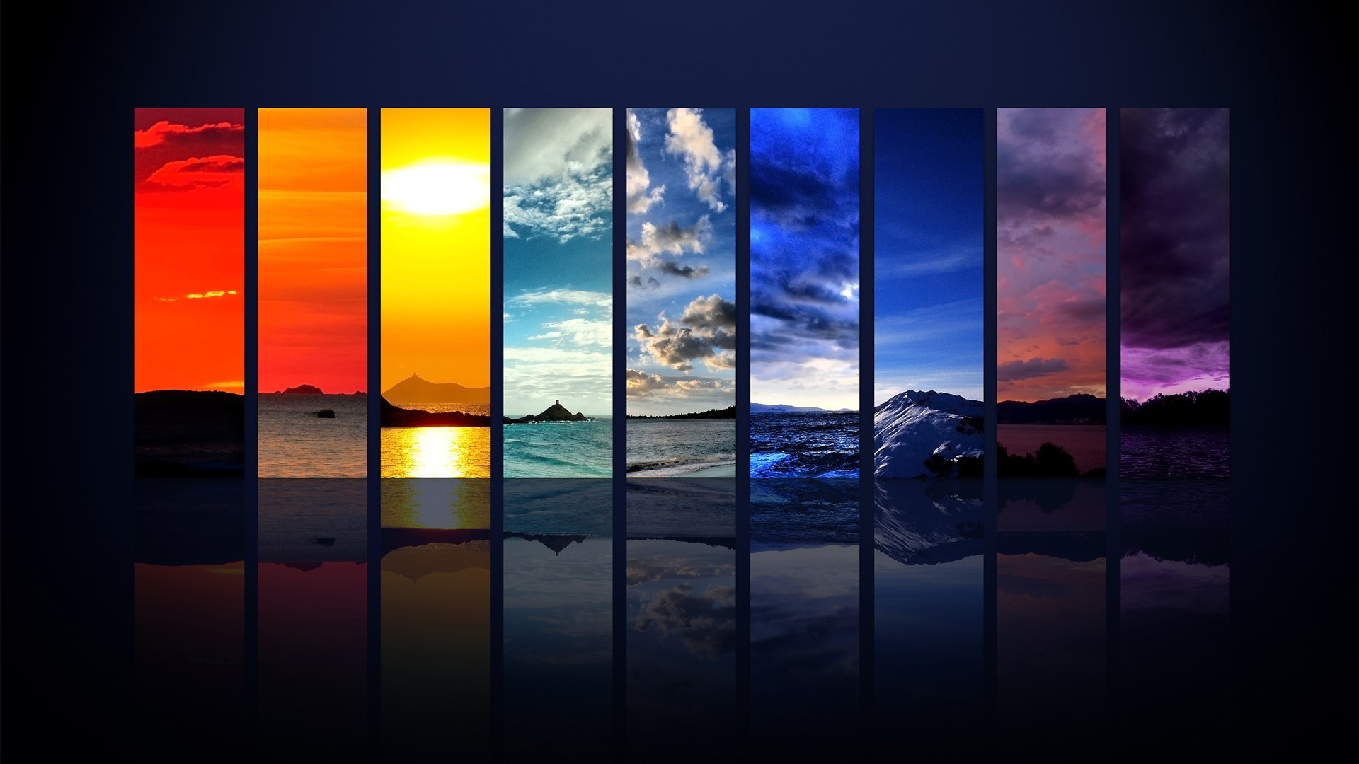 unique wallpaper download,sky,nature,reflection,modern art,horizon