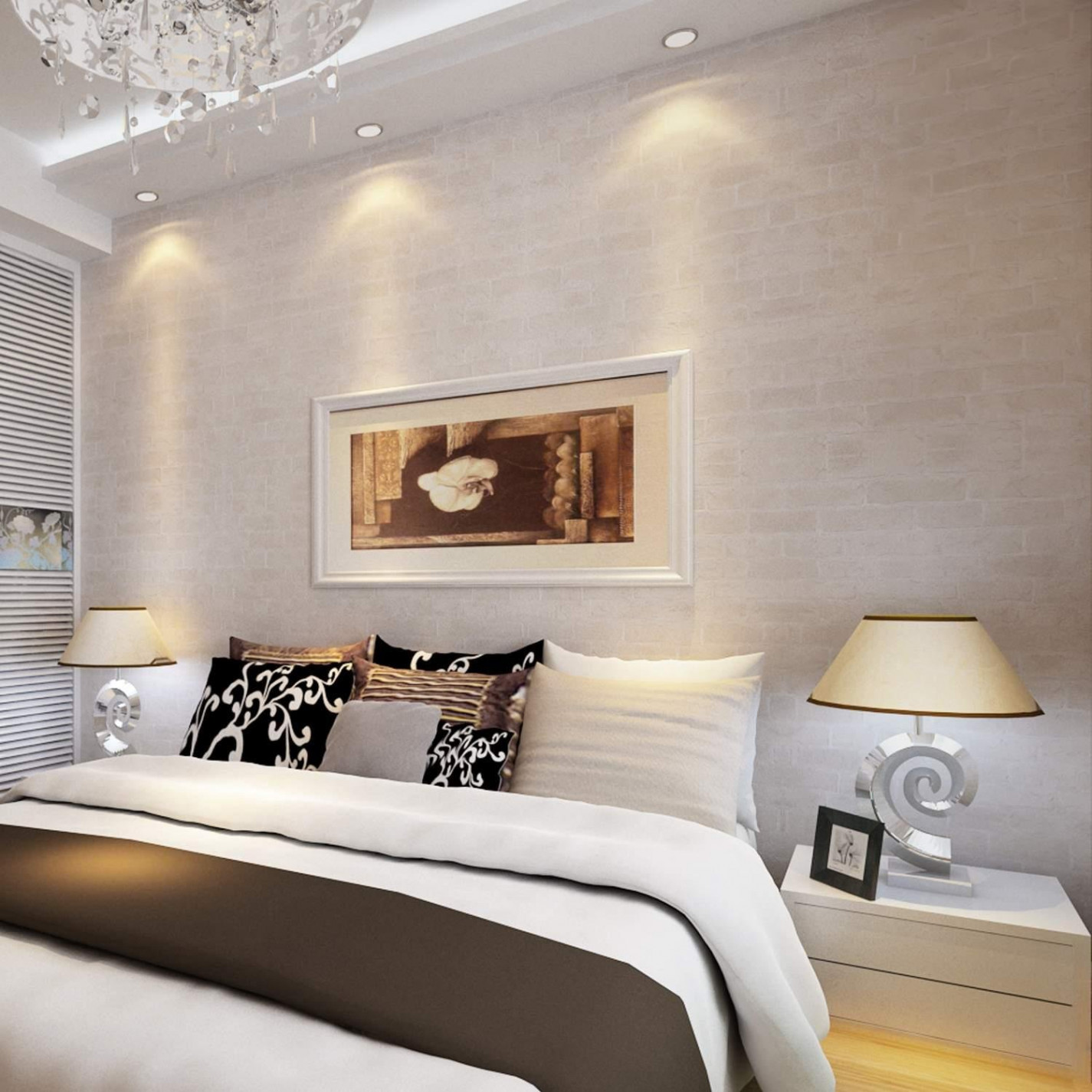 pretty bedroom wallpaper,bedroom,room,bed,furniture,interior design