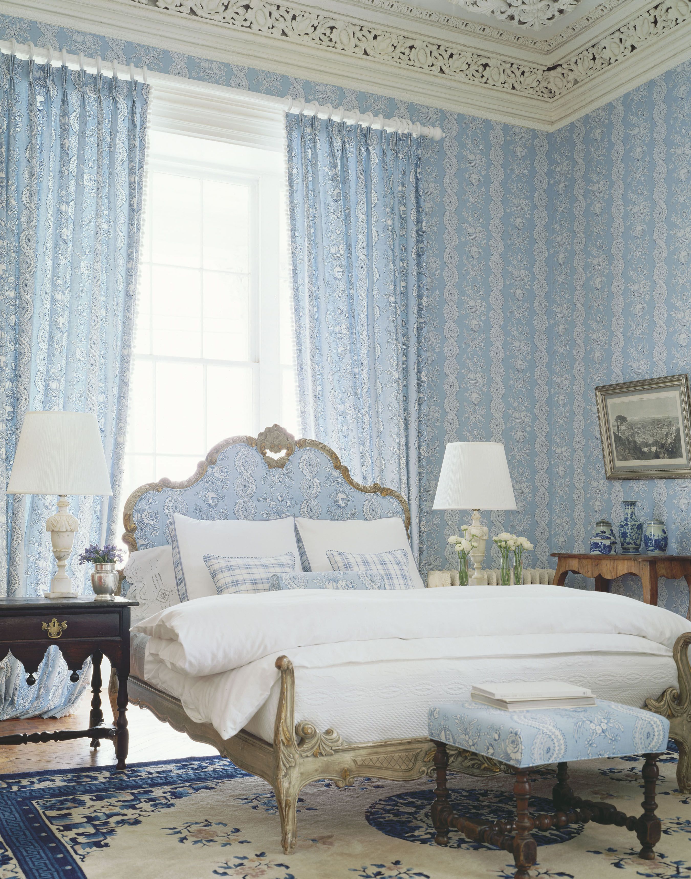 pretty bedroom wallpaper,furniture,room,curtain,interior design,bedroom