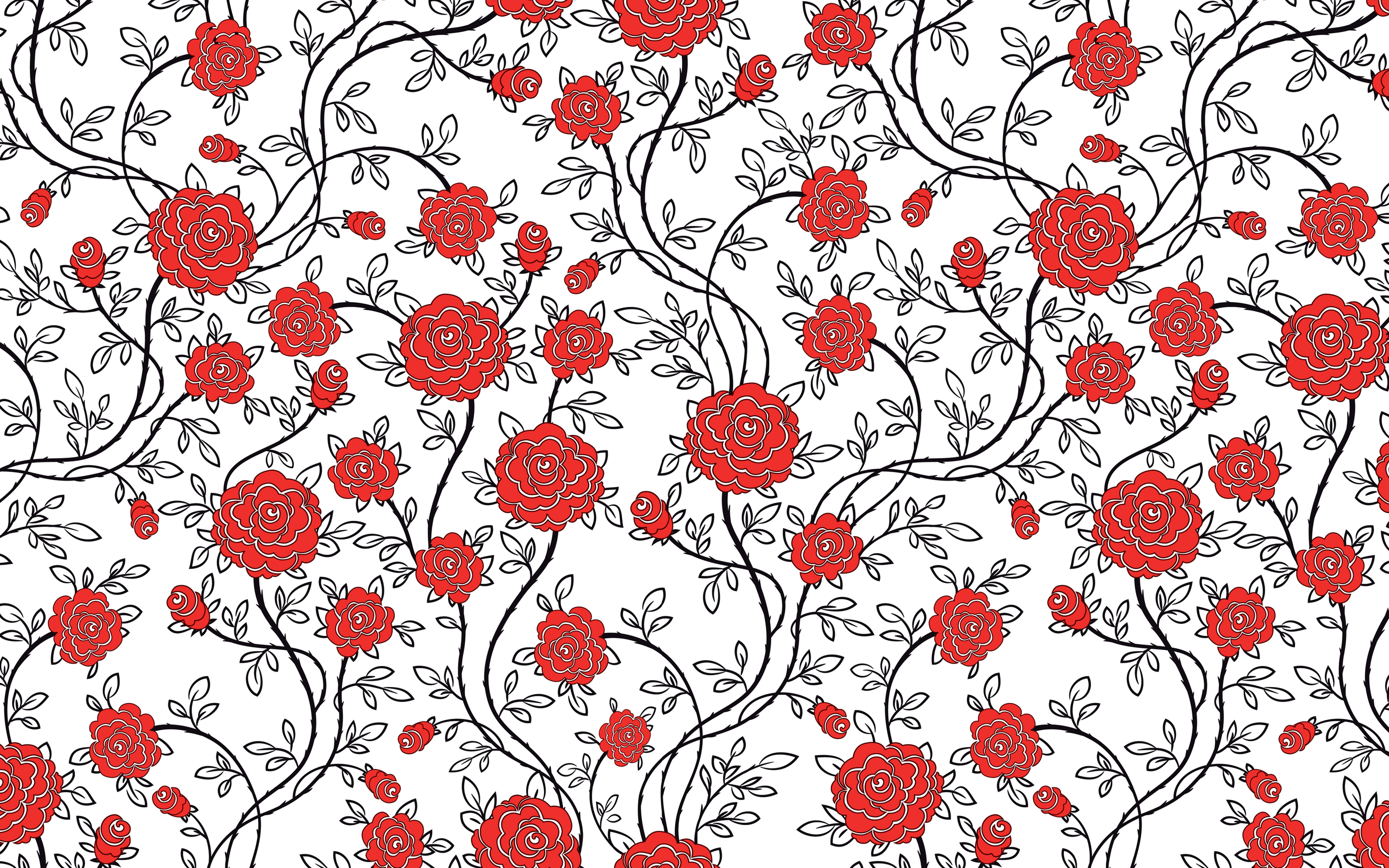 かわいい壁紙パターン,赤,パターン,花柄,花,工場