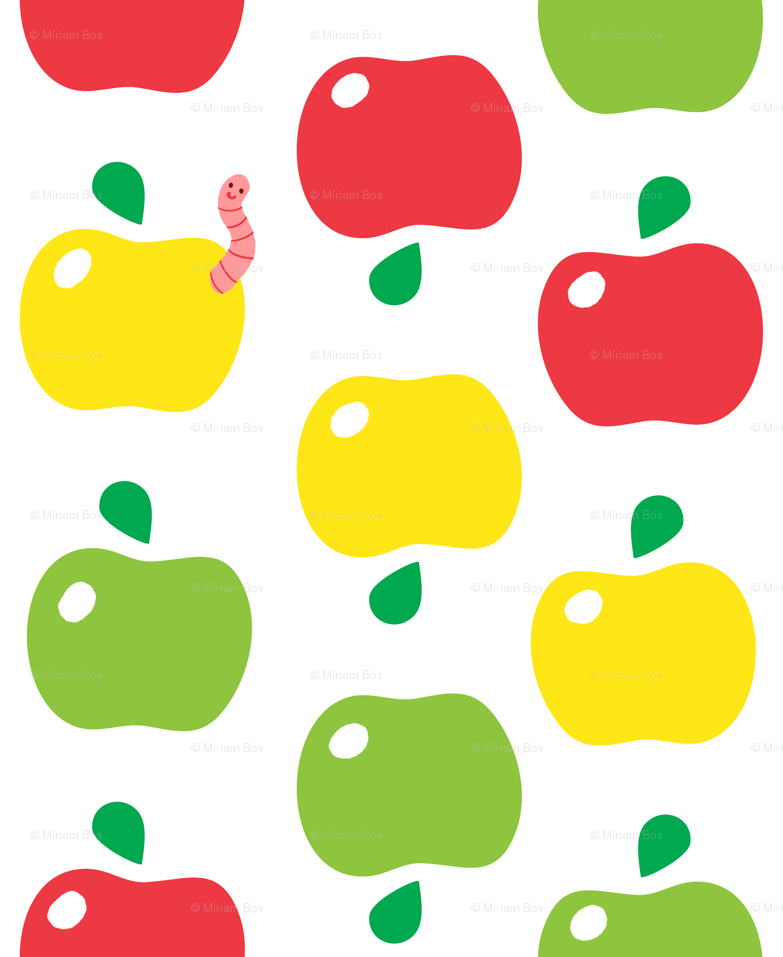 fond d'écran mignon de pomme,vert,clipart,pomme,modèle,cœur