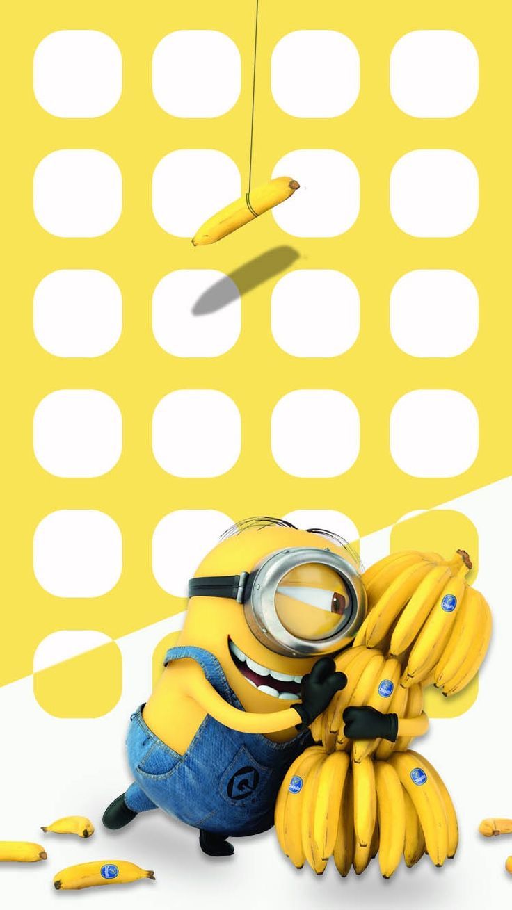 carta da parati minion per iphone 6,giallo,ape,illustrazione